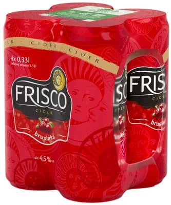 Frisco Cider brusinka plech 4×0,33 l