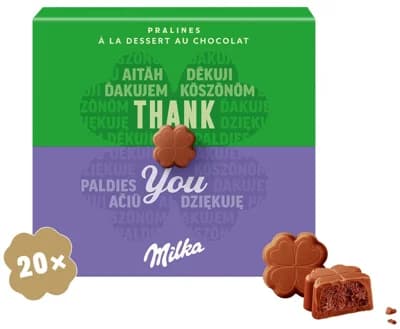 Milka Bonboniéra Thank You, kakaová náplň