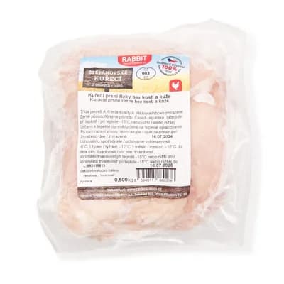 Kuřecí prsní řízky, mražené