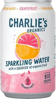 Charlie's Organics sycená pitná voda - grepová šťáva