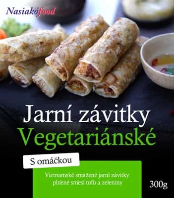 Jarní vegetariánské závitky s omáčkou