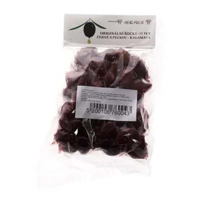 Hermes Olivy černé Kalamata s peckou chlaz. 2 x