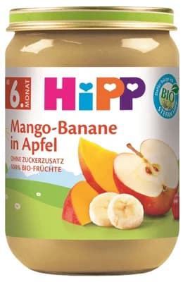 HiPP BIO Ovocný příkrm jablko, mango a banán