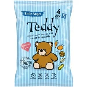 Little Angel Teddy BIO Křupky mrkev a dýně (4x15g)