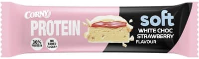 Corny Soft Proteinová tyčinka Bílá čokoláda-jahoda