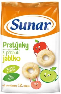 Sunar Dětské křupky jablečné prstýnky