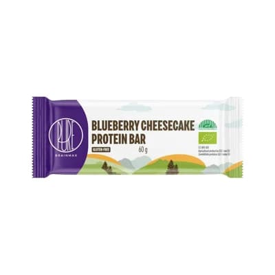 BrainMax Pure Proteinová tyčinka – borůvkový cheesecake