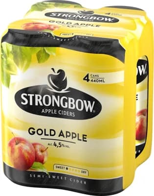 Strongbow Gold Apple, plech multipack 4x440ml