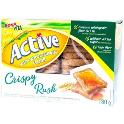 Bonavita Active Crispy Rusk suchary s celozrnnou moukou