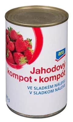 ARO Kompot jahodový ve sladkém nálevu