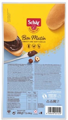 Schär Bezlepkové sladké jemné pečivo Bon Matin