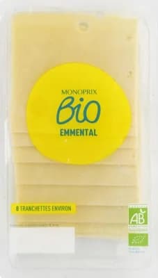 Monoprix Biologique BIO Ementál, plátky