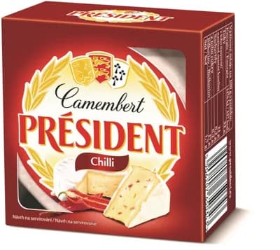 Président Camembert sýr s chilli