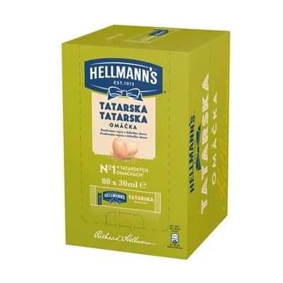 HELLMANN'S Tatarská omáčka porce chlaz. 80 x