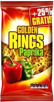 Golden snack Golden Rings paprikové
