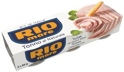 Rio Mare Tuňák ve vlastní šťávě 3×80g