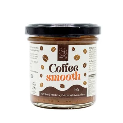 NATU Coffee smooth oříškový krém s kávou 140g