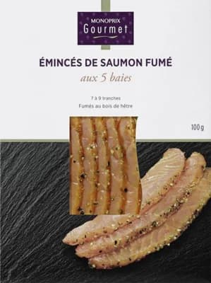 Monoprix Gourmet Plátky Uzeného Lososa s 5 druhy bobulí