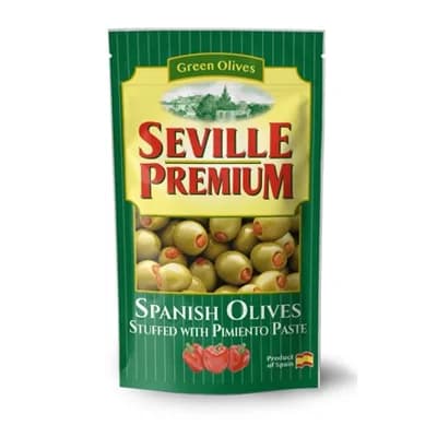 SEVILLE PREMIUM Olivy zelené s paprikou 6 x