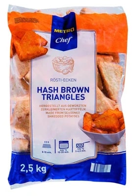Metro Chef Hash Brown trojhránky