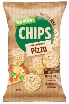 Benlian Kukuřičné chipsy pizza bez lepku