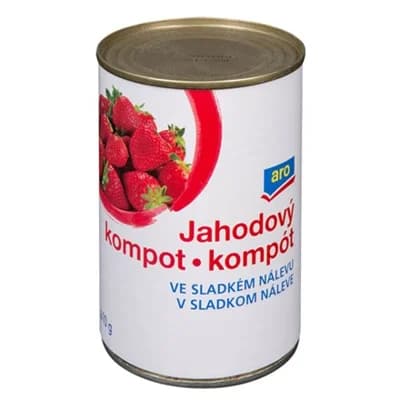aro Kompot jahodový ve sladkém nálevu 8 x