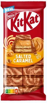 KitKat Tabulka Slaný karamel s mléčnou čokoládou a bílou polevou