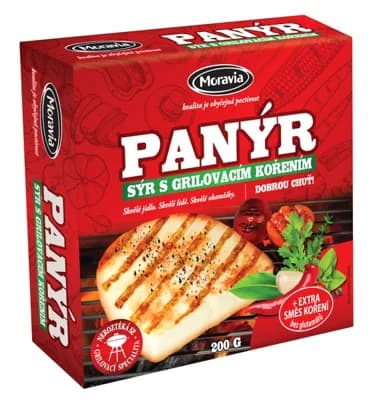Moravia Panýr sýr s grilovacím kořením