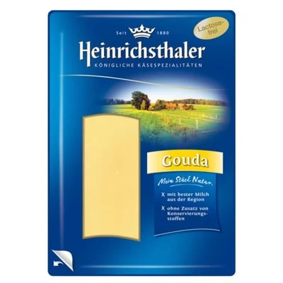 Heinrichsthaler Gouda plátky 48% bez laktózy
