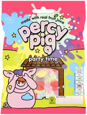 Marks & Spencer Měkké bonbóny Percy Pig s ovocnou šťávou