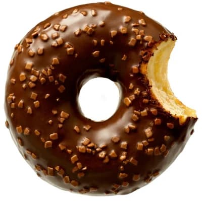 Donut s čokoládovou příchutí