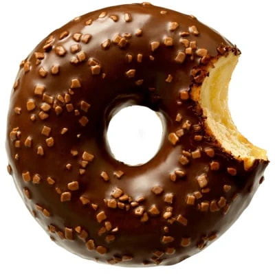 Donut s čokoládovou příchutí