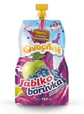 OVOCŇÁK mošt Jablko - Borůvka