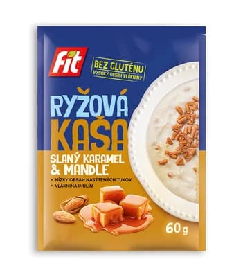 Fit Fit-rýžová kaše slaný karamel a mandle