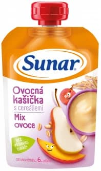 Sunar Kapsička ovocná kašička mix ovoce a ovesné vločky