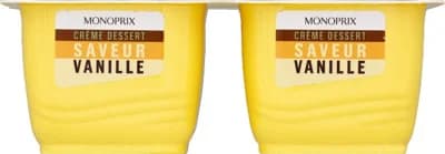 Monoprix Smetanový dezert s příchutí vanilky (4x 125 g)