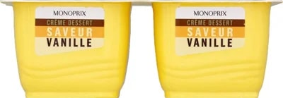 Monoprix Smetanový dezert s příchutí vanilky (4x 125 g)