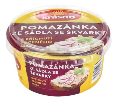 Krásno Pomazánka ze sádla se škvarky s příchutí pečeného masa