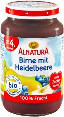 Alnatura BIO Hruškovo-borůvkový příkrm