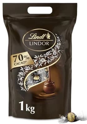 Lindt Bonboniéra LINDOR Megabalení pralinek hořká čokoláda 70%