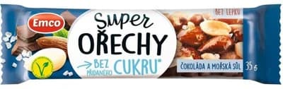 Emco Super Ořechy bez přidaného cukru Čokoláda a Mořská sůl