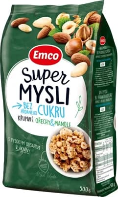 Emco Super Mysli bez přidaného cukru Křupavé Ořechy & Mandle