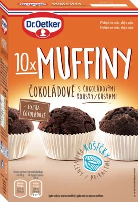 Dr.Oetker Muffiny s čokoládou v prášku