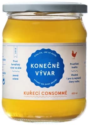 Konečně vývar Konečně kuřecí consommé