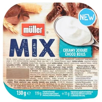 Müller Jogurt mix choco rolls 4x130g