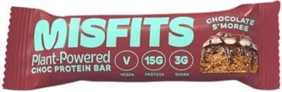 Misfits Vegan Protein Bar - Milk Chocolate S'mores