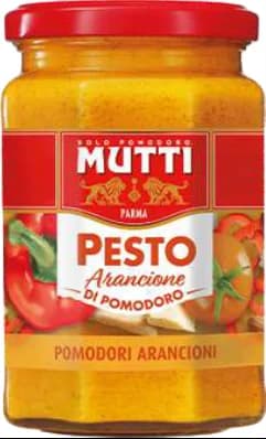Mutti Rajčatové pesto oranžové sklo