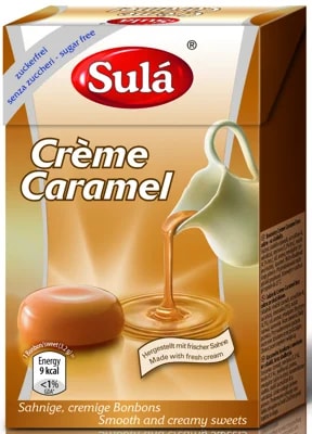 SULÁ - Bonbóny bez cukru - Creme Caramel