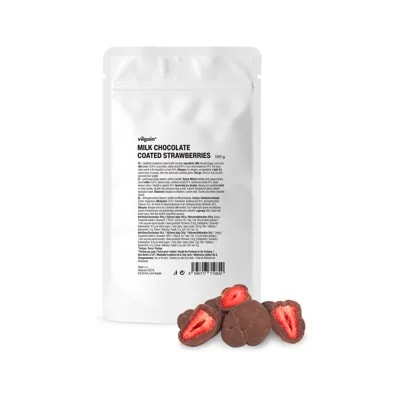 Vilgain Lyofilizované jahody v čokoládě – mléčná čokoláda