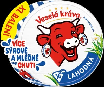 Veselá Kráva Lahodná XL Tavený sýr (16 ks)